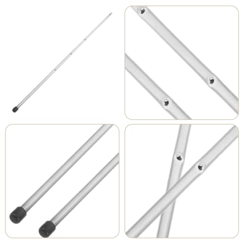 Happyyami 2Pcs Metal Poles for Foosball Table Iron Soccer Machine Replacement Rods for Teens Adults Easy to Assemble Table Football Accessories