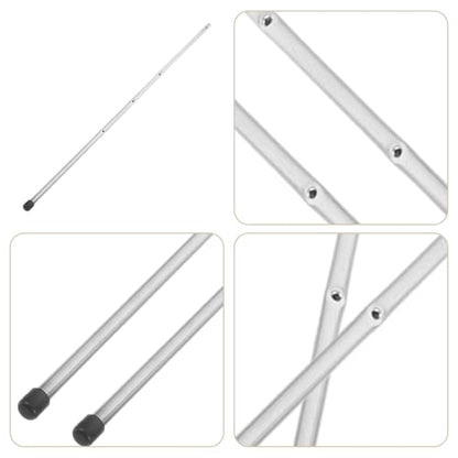 Happyyami 2Pcs Metal Poles for Foosball Table Iron Soccer Machine Replacement Rods for Teens Adults Easy to Assemble Table Football Accessories