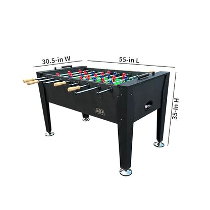 KICK Hades 55" Foosball Table – Professional Full-Size Indoor Game Table - color: Black