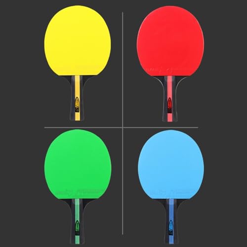 2 Pack Table Tennis Sets with 3 Balls and Carry Bag – Beginner Paddles for 2 Players, Durable Polar Wood Rackets and Zippered Case - color: Blue A