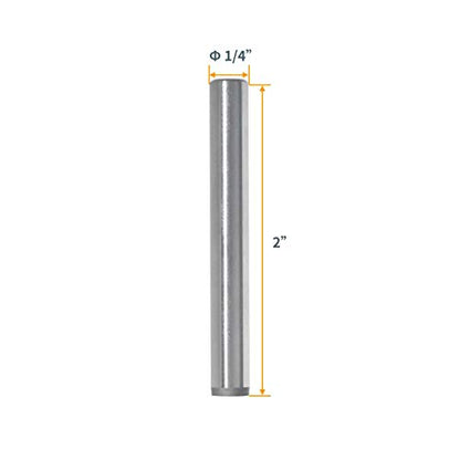 POWERTEC 71476 Hardened Steel Dowel Pins 1/4 Inch | Heat Treated and Precisely Shaped for Accurate Alignment – 10 pack - size: 1/4" x 2" (10pk)