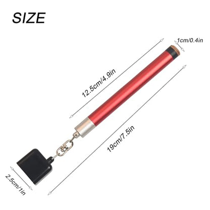 LAKE OF FIRE Pool Cue Chalk Holder – 2-in-1 Billiard Accessory with Pool Chalk Holder & Cue Tip Tool - color: Red, style: Square
