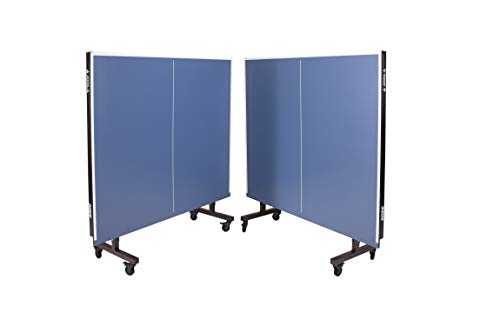 JOOLA Inside Professional MDF Indoor Ping Pong Table with Quick Clamp Table Tennis Net and Post Set - 10 Minute Easy Assembly - Tournament Quality - Foldable with Single Player Playback Mode - color: 25mm Blue