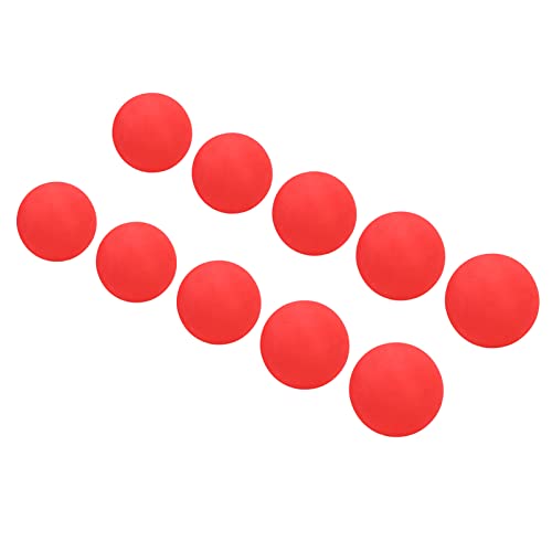Drfeify EVA Foam Balls, 10pcs 65mm Soft Practice Balls with High Hit and Abrasion Resistance for Indoor Outdoor Training, Kids and Pets Play - color: Red