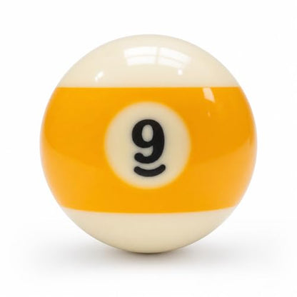 KONLLEN Single Replacement Pool Ball – 2-1/4" Regulation Size & Weight Billiard Ball Made of Phenolic Resin (Choose 1–15 or Cue Ball) - color: #9