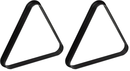 OKKO Billiard Pool Table Plastic 8 Ball Triangle Rack Black for Standard 2 ¼” Pool Balls - size: for 2 1/4" pool balls (Pack of 2)