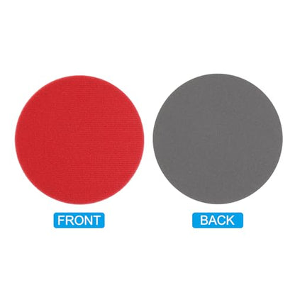 PATIKIL Bowling Sanding Pads, 6Pack P2000 Polishing Bowling Grits Kit Bowling Ball Surface Pads Bowling Shammy Seesaw Pad for Different Texture Bowling Balls, 12.5x12.5cm, Red, Brown