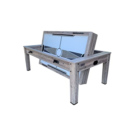 Luxor 7.5-Foot 4-in-1 Multi-Game Swivel Pool Table - Billiards/Pool, Ping Pong, Hockey & Dining