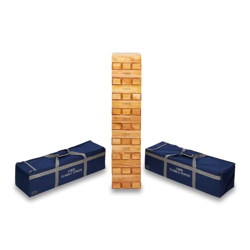 Uber Games Uber Tumble Tower in Storage Bag - Varnished Hardwood - size: Uber
