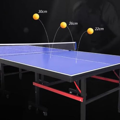 Weatherproof Outdoor Ping Pong Table, Competition Grade Indoor Outdoor Table Tennis Table with Mobile Wheels and Full Net Set - color: I