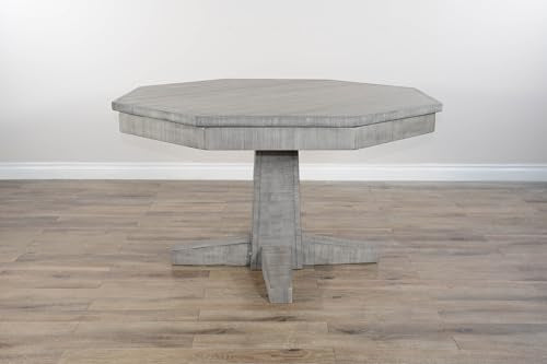 Empire USA Blaze Poker Game & Dining Table Set w/ 4-6 Game Chairs (Weathered Grey Finish 6 Game Chairs) - style: Weathered Grey finish 6 Game Chairs