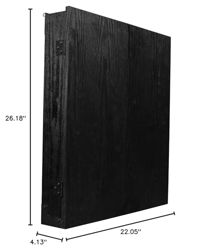 Ruthless | Dart Board Cabinet | Professional Heavy Duty Square Black Dartboard Storage