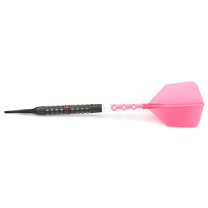 CUESOUL SEAT 18g 90% Tungsten Soft Tip Dart Set with Oil Paint Finished and Unifying ROST T19 Flight