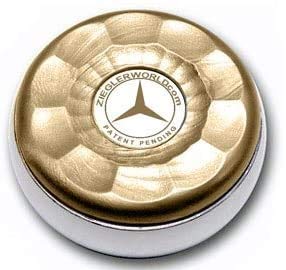 Zieglerworld Premium Table Shuffleboard Puck Weights Large Size 2 5/16 Available in 21 Colors + Booklet - 4 Pack - color: Metallic Gold