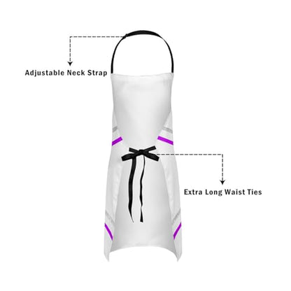 Castle Fairy Boy Soccer Kitchen Apron - color: Cheer Purple