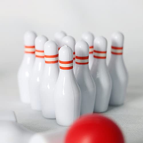 House Bowling Set Simulation Sports Goods Outdoor Miniature Model Include 10x Bottles 2X Bowling