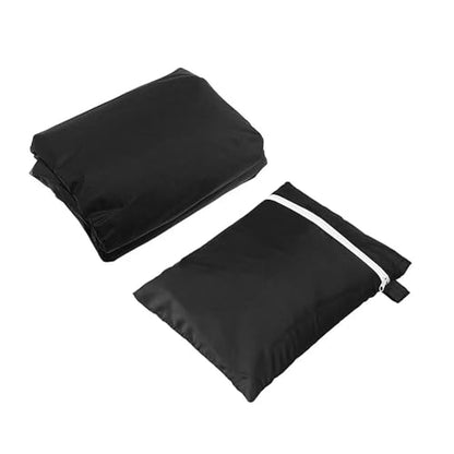 Table Tennis Cover, Indoor Waterproof Dustproof Sunscreen Ping Pong Table Cover Fits Folding Tables All Weather Protection 5.4*2.3*6.1ft（Black）