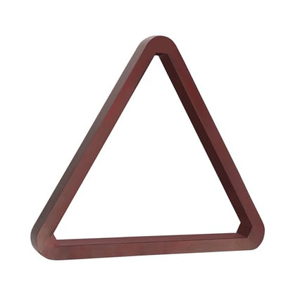 GSE Games & Sports Expert Deluxe Heavy Duty Solid Wood Billiard 8-Ball Triangle / 9-Ball Diamond Pool Ball Racks for 2-1/4" Pool Balls, Billiards Accessories - color: Mahogany, style: 8-Ball Triangle Rack