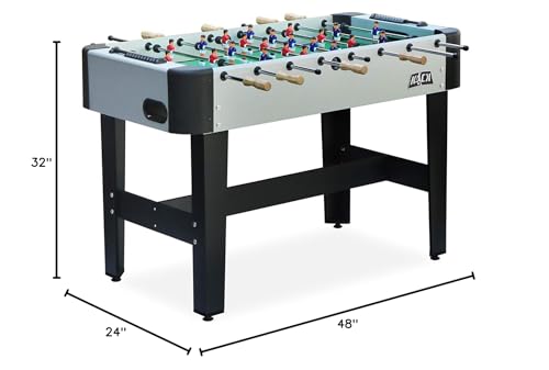 KICK Conquest 48" Foosball Table – Compact Indoor Game Table - color: Gray