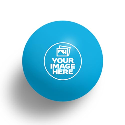 Uberpong Personalized Ping Pong Balls, Custom Image, Logo or Face, Gifts - color: Blue, size: Pack of 10