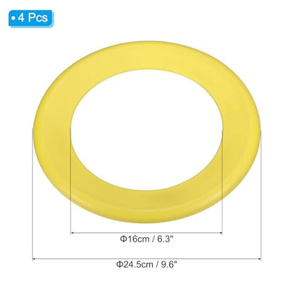 PATIKIL Flying Rings, PP Plastic Flying Discs for Sports Outdoor Playing Game Beach Pool Camping - color: Yellow