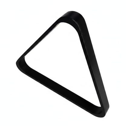 Solid Wood Billiard Triangle Rack for Standard Pool Balls - Durable Wooden Frame for 8-Ball & 9-Ball Games - color: Black