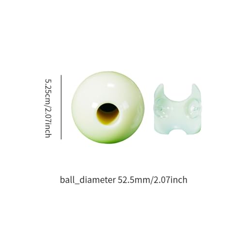 Billiards Cue Ball with Hole Billiards Rod Training Aiming Helper Synthetic Resin Compact Accessory Suitable for Beginner Player Stroke - size: Small for Snooker
