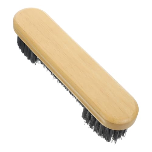 Pool Table Brush and Rail Brush 10.5-inch Medium Size Natural Wood for Felt Cleaning and Crevice Dust Removal Maintenance