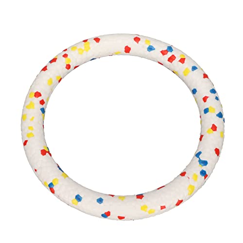 F&Yard Dog Flying Ring Toy, Floating Interactive Pet Flying Disc Ring in ETPU, Elastic Washable Play Toy for Dogs
