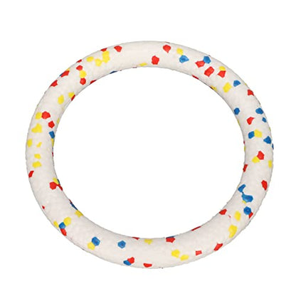 F&Yard Dog Flying Ring Toy, Floating Interactive Pet Flying Disc Ring in ETPU, Elastic Washable Play Toy for Dogs