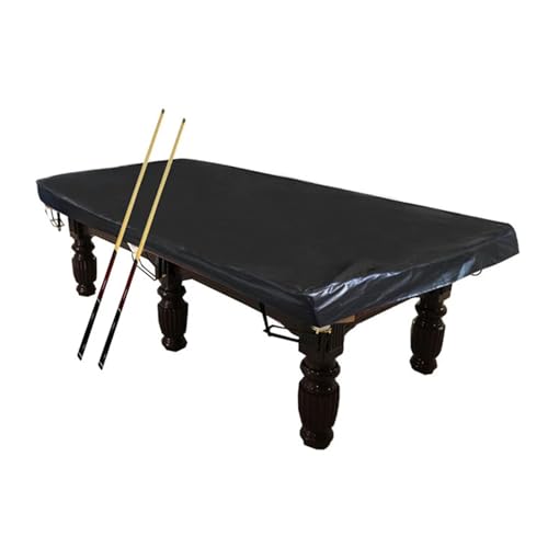 1pc Billiard Pool Table Cover 8ft Leather Heavy Duty Waterproof Protective Dust Snooker Replace Accessories(Brown) - color: Brown