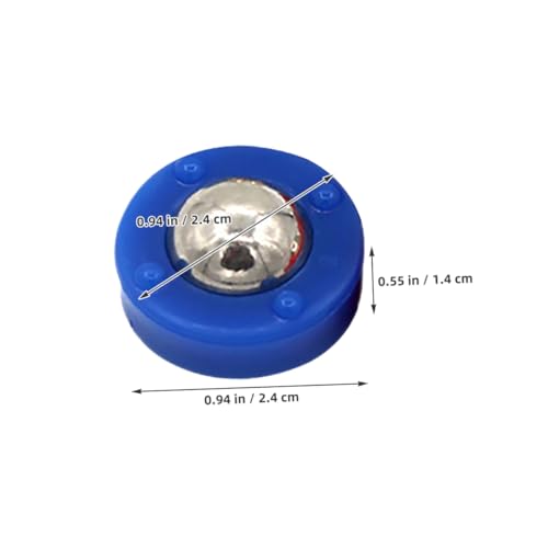 Happyyami 20pcs Tabletop Shuffleboard Pucks Accessory Set Mini Shuffleboard Game Replacement Discs for Home Clubs Entertainment Venues Boost Game Excitement with Red Blue Roller Balls