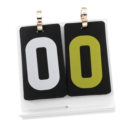 Portable Card Game Score Counter Manual Flip Scoreboard with Large Numbers Smooth Flipping Mechanism Tabletop Score Keeper for Volleyball Football and Board Games