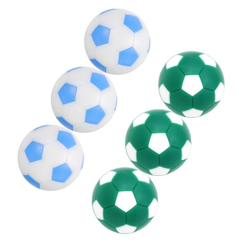 Abaodam 6pcs Foosball Balls Mini Football Game Accessories Tabletop Soccer Replacement Balls Bright for Adult Boys and Girls