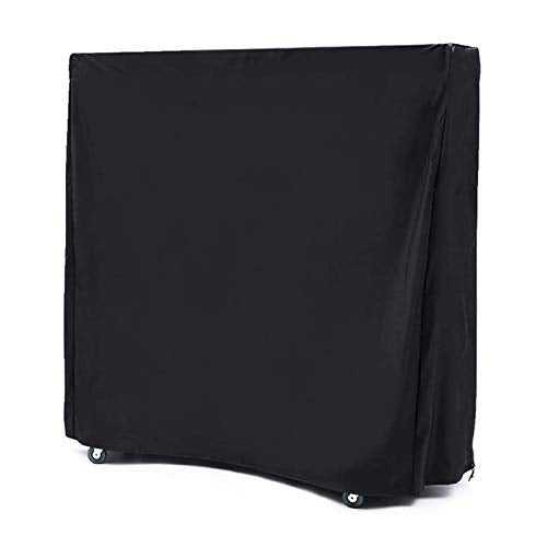 Ping Pong Table Cover Premium Heavy Duty Waterproof Cover for Outdoor & Indoor Foldable 9 x 5 FT Table Tennis Tables PVC Coating All Weather Protection Black