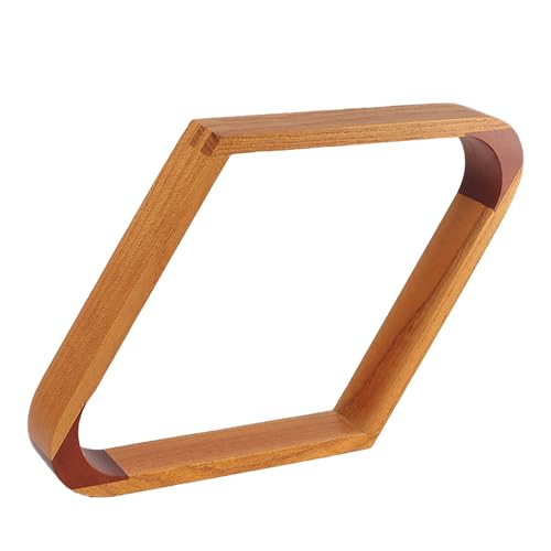 GSE Games & Sports Expert Solid Wood Billiard 8-Ball Triangle / 9-Ball Diamond Pool Ball Racks for 2-1/4" Pool Balls, Pool Table Accessories - color: 2-Tone Oak, style: 9-Ball Diamond Rack