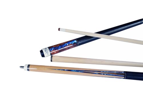 Combo Deal ! Champion Constellation Pool cue and Nemesis Jump and Break cue, Pro Taper,2X2 Cue Case, Two Champion Gloves - size: Jump break cue 19oz, Playing cue 18oz, style: Model 6