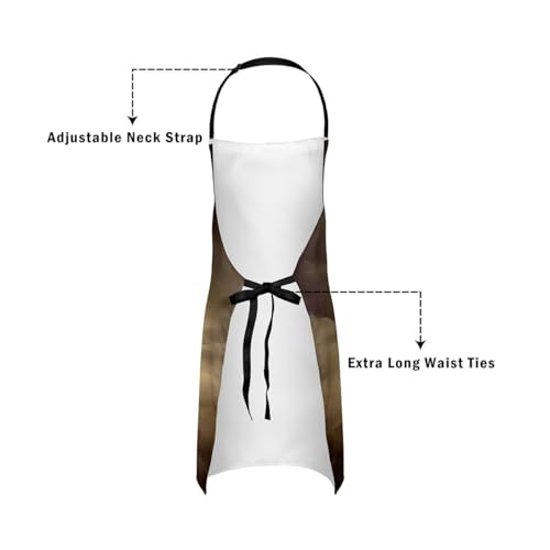 Castle Fairy Cartoon Baseball Kitchen Apron,Bow Knots Waterproof Apron - color: Grey White
