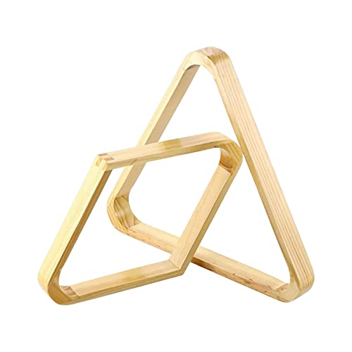 2Pcs Durable Billiard Ball Rack Set, Eight Ball Triangle Rack, Diamond,Ball Holder for Standard 2-1/4" Balls Accessories Supplies - color: Brown