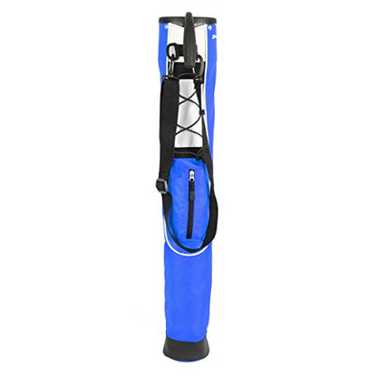 Orlimar Pitch ’n Putt Lightweight Sunday Golf Bag with Stand, Ultra-Light Carry Design, Two-Way Divider Top, Shoulder Strap, Compact Carry Golf Bag for Men & Women - color: Blue