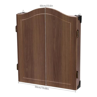 Dartboard and Cabinet Sets - Dart Boards for Adults - Complete with 6 Darts - Features Easy Assembly - Wall-Mounted