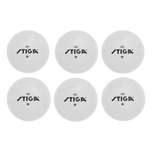STIGA 1-Star Balls - color: White, size: 6 Pack