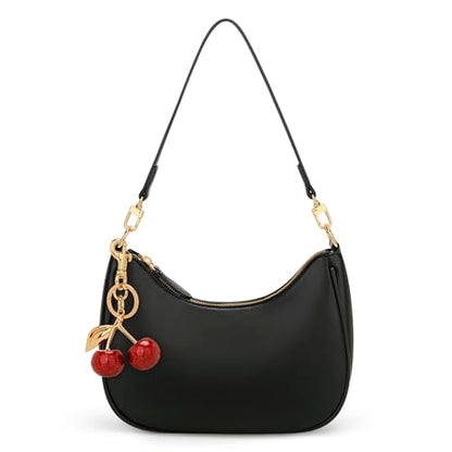 KKXIU Shoulder Bag for Women Cute Hobo Purses and Handbags Retro Clutch Underarm Purse | Cute - color: C-black