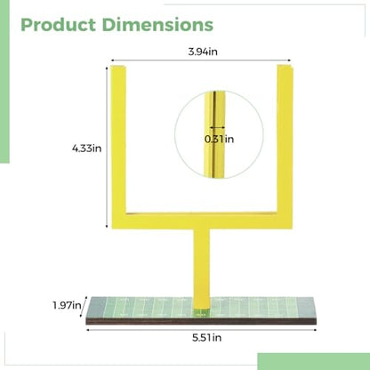 6 Pcs Field Goal Post Centerpieces, Football Theme Celebration Decorations, Sports Events Tabletop Decor
