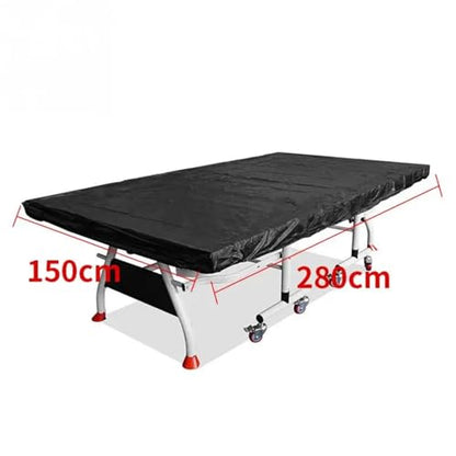Table Tennis Cover Waterproof Dustproof Anti-Ultraviolet Black Convenient Sports Outdoor Indoor Moisture