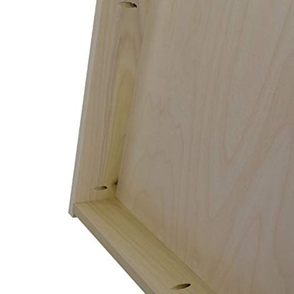 Slick Woody's Professional-Grade Cornhole Boards - 4'x2' Solid Wood Regulation Woodgrain Flag Bean Bag Toss Game with 8 Resin Filled Bags - color: Vertical Flag