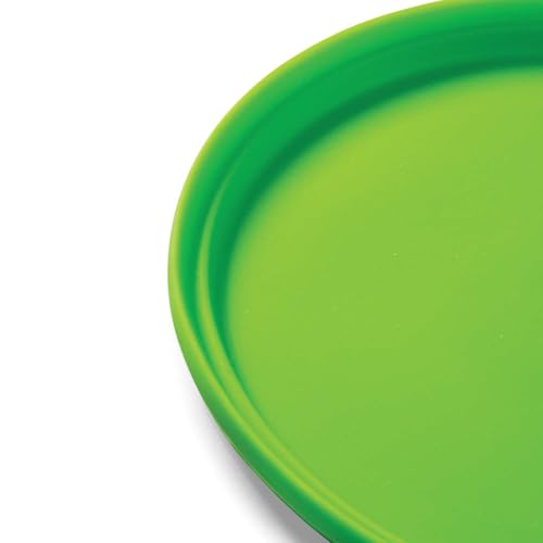 Bigjigs Toys Frisbee Flying Disc (Meadow Green) - Silicone Frisbee for Kids, Quality Flying Saucers, Beach Toys & Garden Toys, Holiday Toys for Toddlers - color: Meadow Green