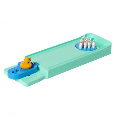 Desktop Bowling, Miniature Bowling Alley, Mini Wooden Desk Game, Portable Design Office Desk - style: waterfowl Bowling