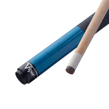 Viper Elite 58" 2-Piece Billiard/Pool Cue - color: Azure Blue, size: 21-Ounce