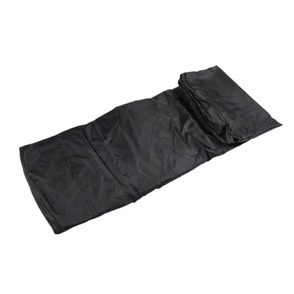 8ft Pool Table Cover 600D Oxford Waterproof Windproof Outdoor Indoor Billiard Snooker Table Protector with Buckles Drawstrings Black 260x135x69cm